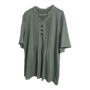 Women’s Hocosit Green Short Sleeve Shirt – Size 2X